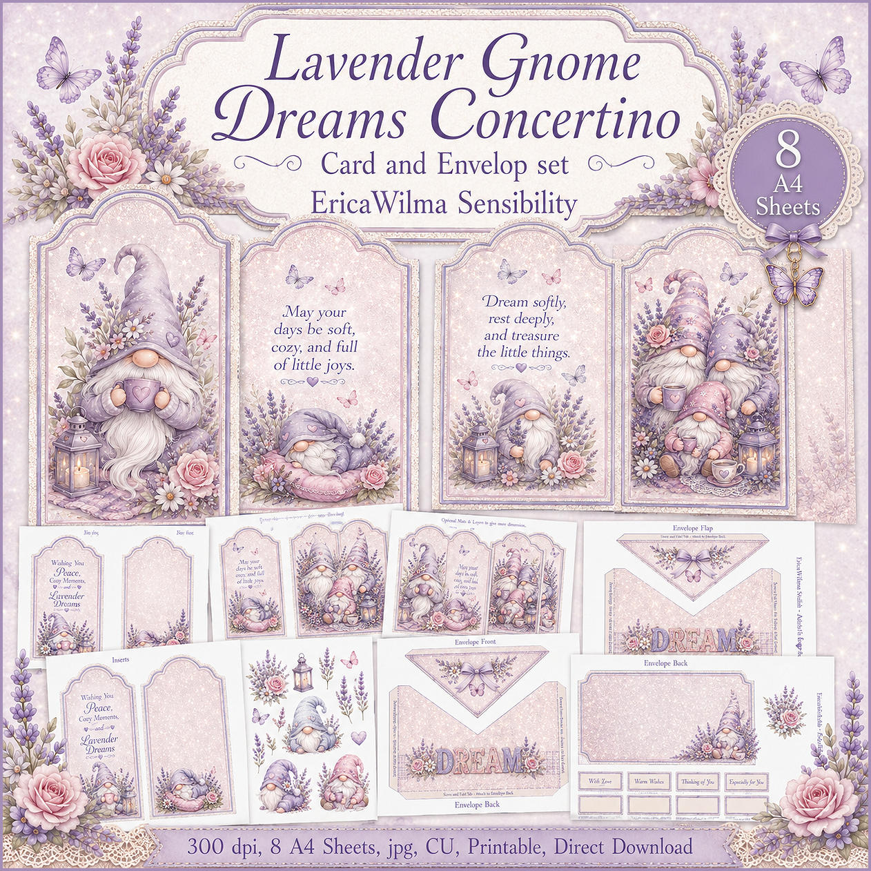 (image for) EW AI Concertino Card Making Set Lavender Gnome Dreams 2026